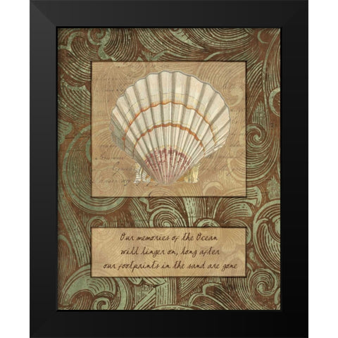 OUR MEMORIES Black Modern Wood Framed Art Print by Artique Studio