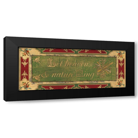 HEAVEN AND NATURE Black Modern Wood Framed Art Print by Artique Studio