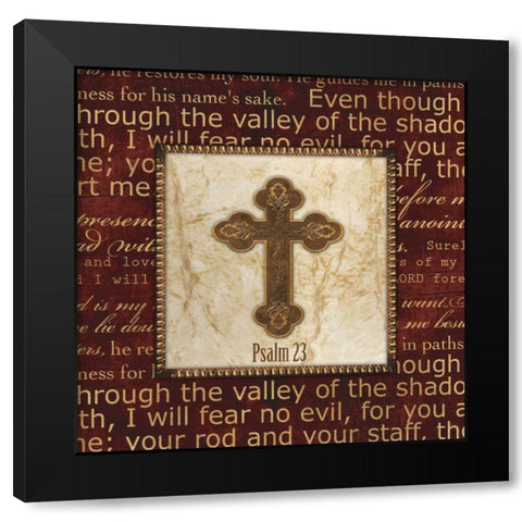 THROUGH THE VALLEY Black Modern Wood Framed Art Print with Double Matting by Artique Studio