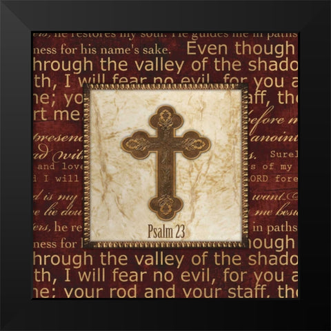 THROUGH THE VALLEY Black Modern Wood Framed Art Print by Artique Studio