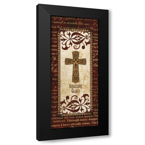 PSALM 23 PANEL Black Modern Wood Framed Art Print with Double Matting by Artique Studio