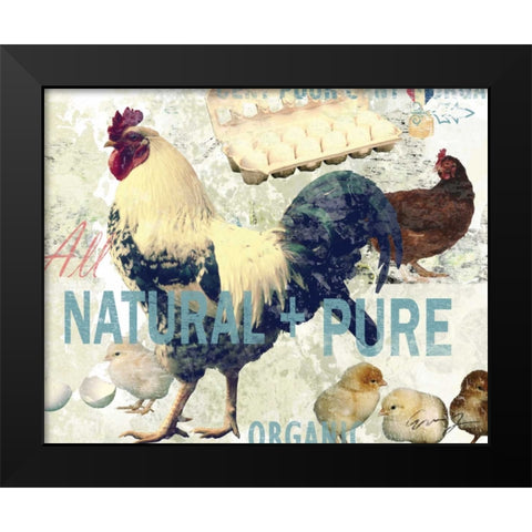 NATURAL AND PURE Black Modern Wood Framed Art Print by Yang, Eric