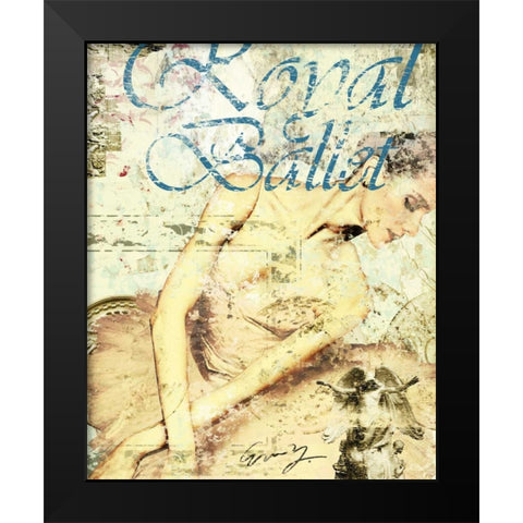 ROYAL BALLET Black Modern Wood Framed Art Print by Yang, Eric