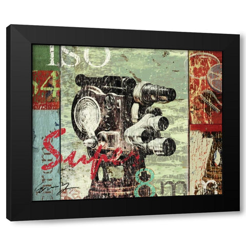 SUPER 8MM Black Modern Wood Framed Art Print with Double Matting by Yang, Eric