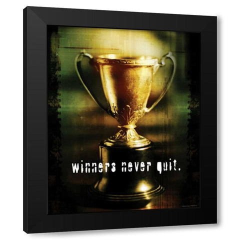 WINNERS Black Modern Wood Framed Art Print by Yang, Eric