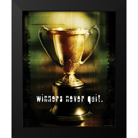 WINNERS Black Modern Wood Framed Art Print by Yang, Eric