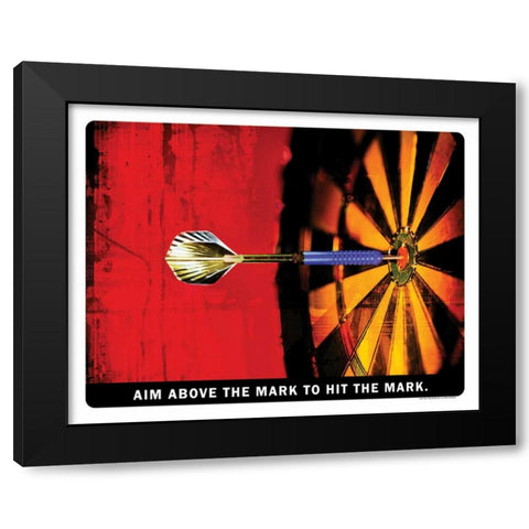 AIM ABOVE THE MARK Black Modern Wood Framed Art Print with Double Matting by Yang, Eric