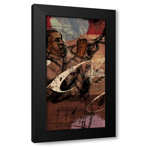 JAZZ PANEL 2 Black Modern Wood Framed Art Print by Yang, Eric