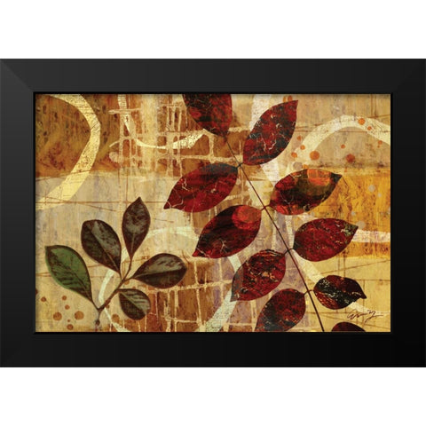 CHANGING LEAVES I Black Modern Wood Framed Art Print by Yang, Eric
