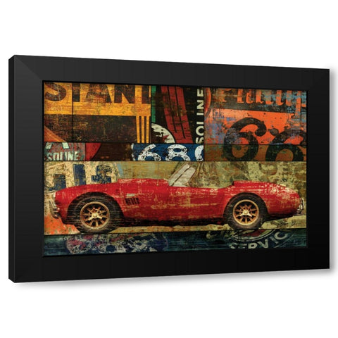 CRUISIN ON 66 II Black Modern Wood Framed Art Print with Double Matting by Yang, Eric
