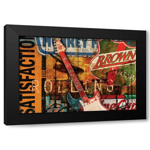 SATISFACTION II Black Modern Wood Framed Art Print by Yang, Eric