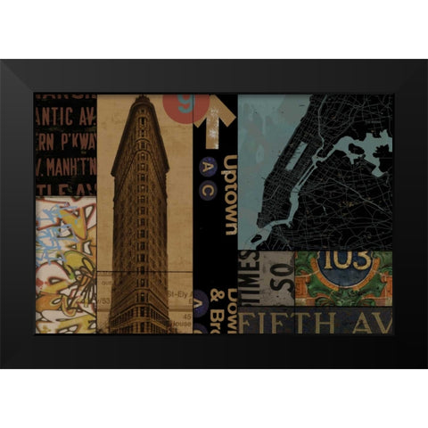 URBAN UPTOWN I Black Modern Wood Framed Art Print by Yang, Eric