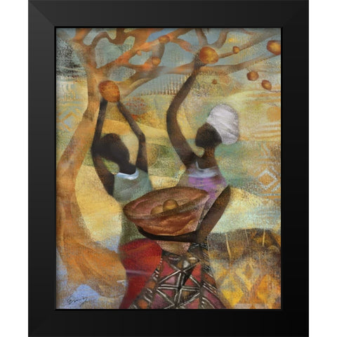 HARVEST DANCE I Black Modern Wood Framed Art Print by Yang, Eric