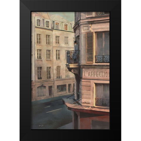 L AFFECTION Black Modern Wood Framed Art Print by Yang, Eric