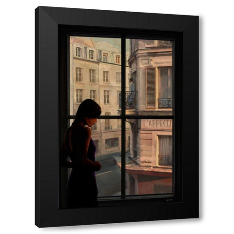 PARISIEN AFFAIRS III Black Modern Wood Framed Art Print by Yang, Eric
