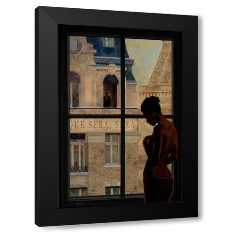 PARISIEN AFFAIRS IV Black Modern Wood Framed Art Print by Yang, Eric
