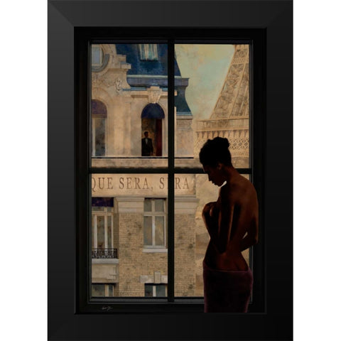 PARISIEN AFFAIRS IV Black Modern Wood Framed Art Print by Yang, Eric