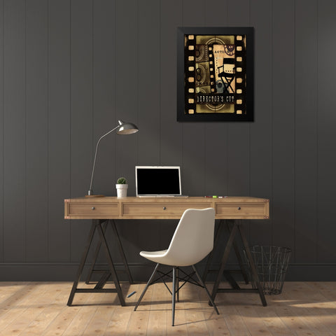 DIRECTORS CUT Black Modern Wood Framed Art Print by Yang, Eric