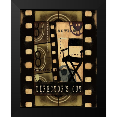 DIRECTORS CUT Black Modern Wood Framed Art Print by Yang, Eric