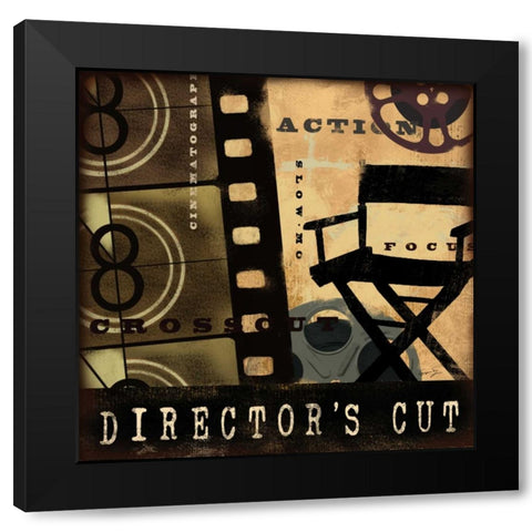 DIRECTORS CUT Black Modern Wood Framed Art Print by Yang, Eric