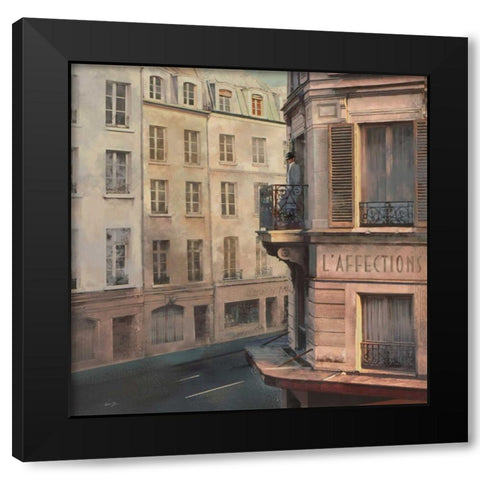 L AFFECTION Black Modern Wood Framed Art Print by Yang, Eric