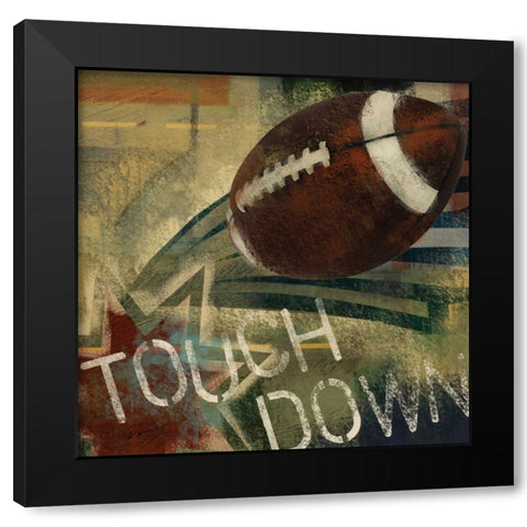 TOUCH DOWN Black Modern Wood Framed Art Print with Double Matting by Yang, Eric