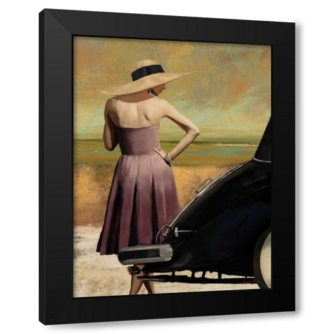 THE GETAWAY I Black Modern Wood Framed Art Print with Double Matting by Yang, Eric