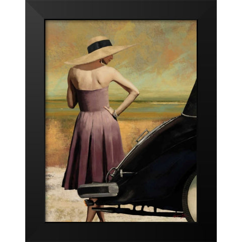 THE GETAWAY I Black Modern Wood Framed Art Print by Yang, Eric