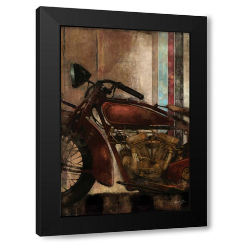 MOTO DETAILS II Black Modern Wood Framed Art Print by Yang, Eric