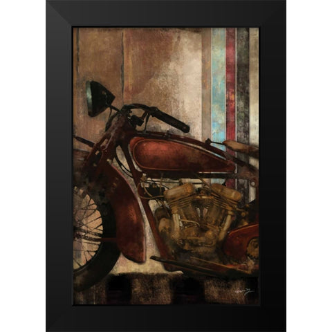 MOTO DETAILS II Black Modern Wood Framed Art Print by Yang, Eric
