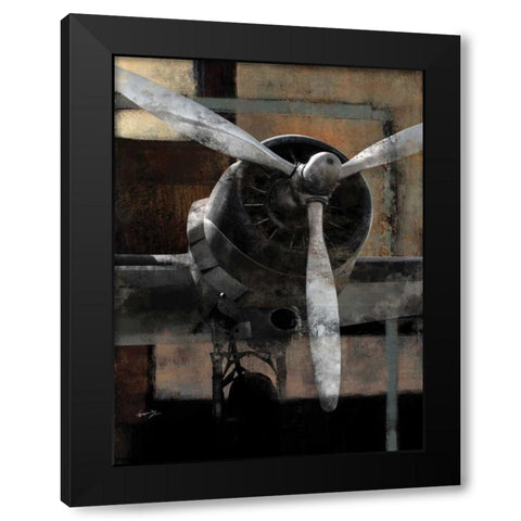 LEADING EDGE II Black Modern Wood Framed Art Print with Double Matting by Yang, Eric