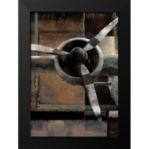 LEADING EDGE V Black Modern Wood Framed Art Print by Yang, Eric