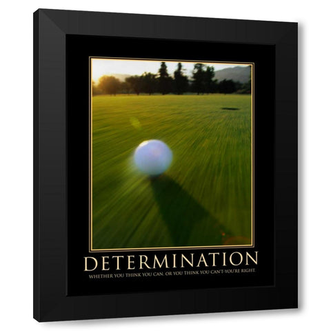 DETERMINATION Black Modern Wood Framed Art Print by Yang, Eric