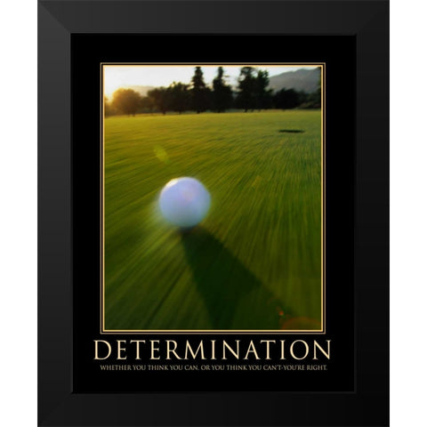 DETERMINATION Black Modern Wood Framed Art Print by Yang, Eric