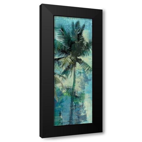 TEAL PALM TRIPTYCH II Black Modern Wood Framed Art Print by Yang, Eric