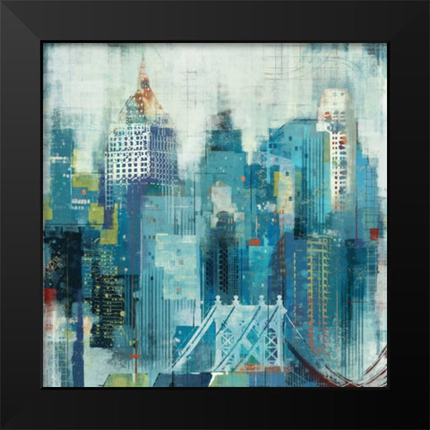 NEW YORK CITY Black Modern Wood Framed Art Print by Yang, Eric