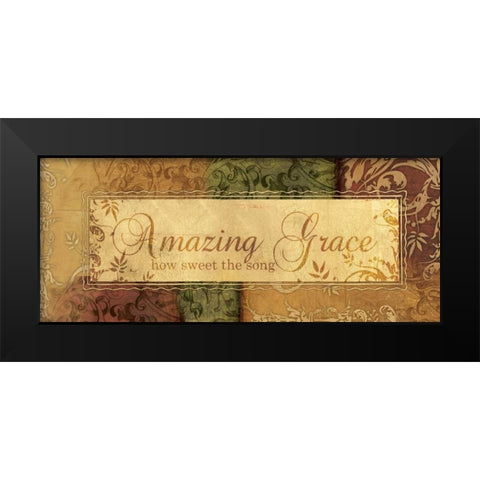 HOW SWEET THE SONG Black Modern Wood Framed Art Print by Ballantyne, Piper