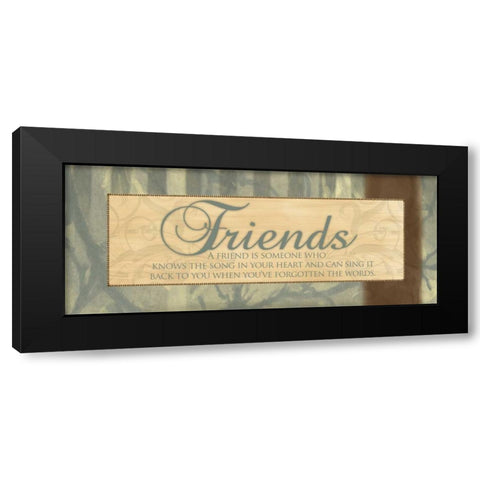 SONG IN YOUR HEART Black Modern Wood Framed Art Print with Double Matting by Ballantyne, Piper