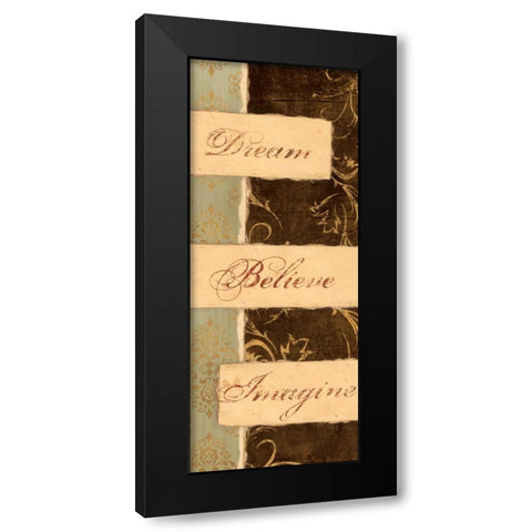 KEEP THE FAITH I Black Modern Wood Framed Art Print by Ballantyne, Piper