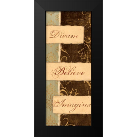 KEEP THE FAITH I Black Modern Wood Framed Art Print by Ballantyne, Piper