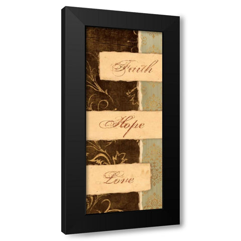 KEEP THE FAITH II Black Modern Wood Framed Art Print with Double Matting by Ballantyne, Piper