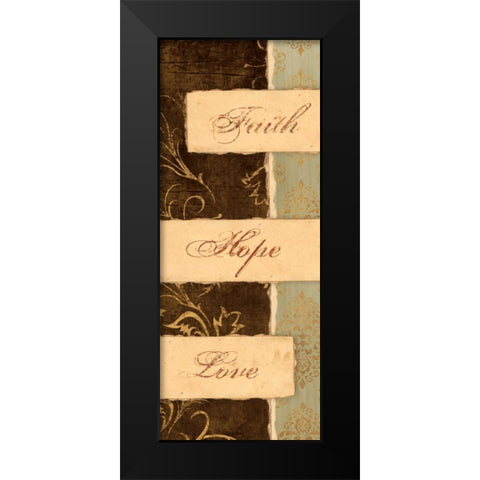 KEEP THE FAITH II Black Modern Wood Framed Art Print by Ballantyne, Piper