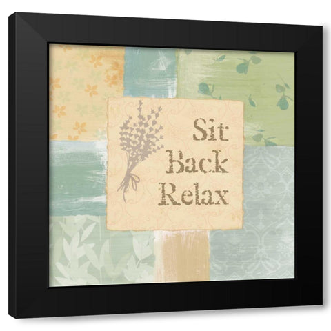 RELAXING TIME I Black Modern Wood Framed Art Print by Ballantyne, Piper