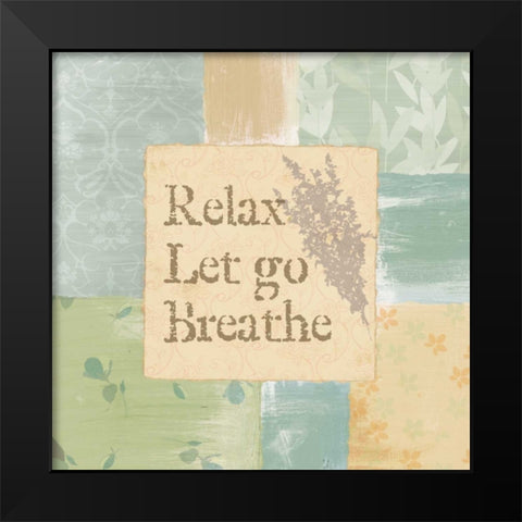 RELAXING TIME II Black Modern Wood Framed Art Print by Ballantyne, Piper