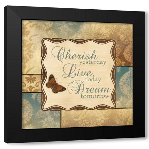 DREAM TOMORROW Black Modern Wood Framed Art Print by Ballantyne, Piper