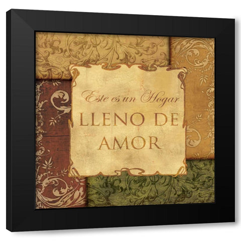REAL LOVE STORIES - SPANISH Black Modern Wood Framed Art Print by Ballantyne, Piper