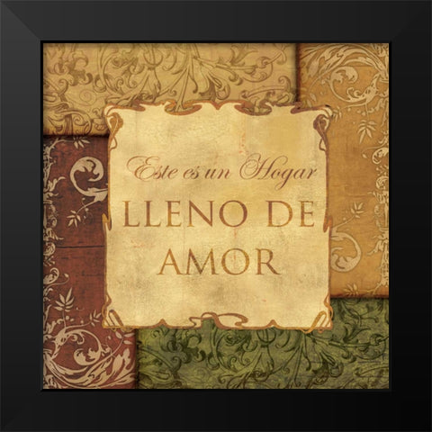 REAL LOVE STORIES - SPANISH Black Modern Wood Framed Art Print by Ballantyne, Piper