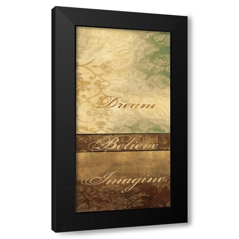 POSITIVE AFFIRMATIONS I Black Modern Wood Framed Art Print by Ballantyne, Piper