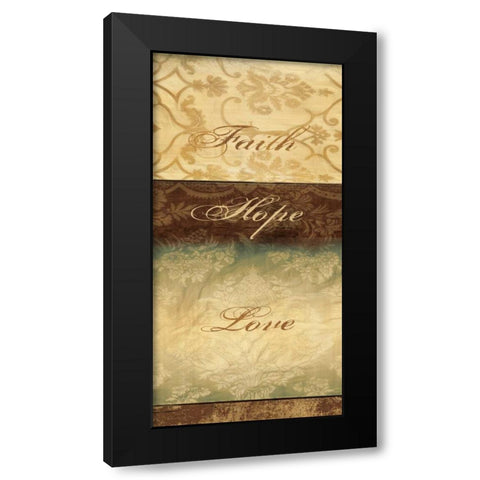 POSITIVE AFFIRMATIONS II Black Modern Wood Framed Art Print with Double Matting by Ballantyne, Piper