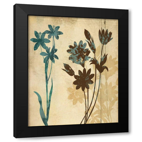 SILOHUETTE WHISPERS II Black Modern Wood Framed Art Print with Double Matting by Ballantyne, Piper